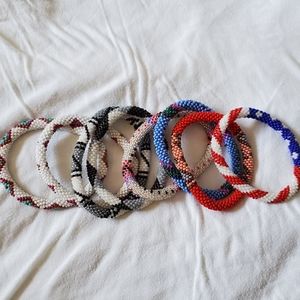 8 aidthroughtrade Nepal beaded bracelets